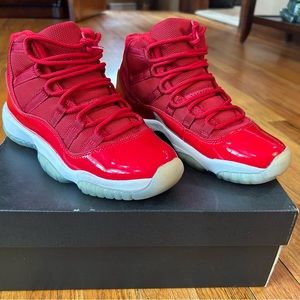 Red Jordan 11’s